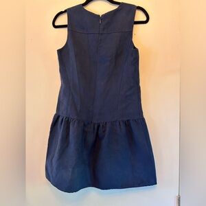 Drop Waist Navy Dress